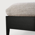 Spindle bed - varnished oak - black - US King - with slats White Cliff Studio King Bed Frame