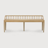 Spindle bench  - oak White Cliff Studio Bench / Dining Bench