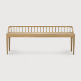 Spindle bench  - oak White Cliff Studio Bench / Dining Bench