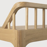 Spindle bench  - oak White Cliff Studio Bench / Dining Bench