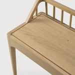 Spindle bench  - oak White Cliff Studio Bench / Dining Bench