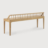 Spindle bench  - oak White Cliff Studio Bench / Dining Bench