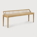 Spindle bench  - oak White Cliff Studio Bench / Dining Bench