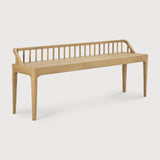 Spindle bench  - oak White Cliff Studio Bench / Dining Bench