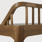 Spindle bench - reclaimed teak White Cliff Studio Bench / Dining Bench