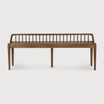 Spindle bench - reclaimed teak White Cliff Studio Bench / Dining Bench