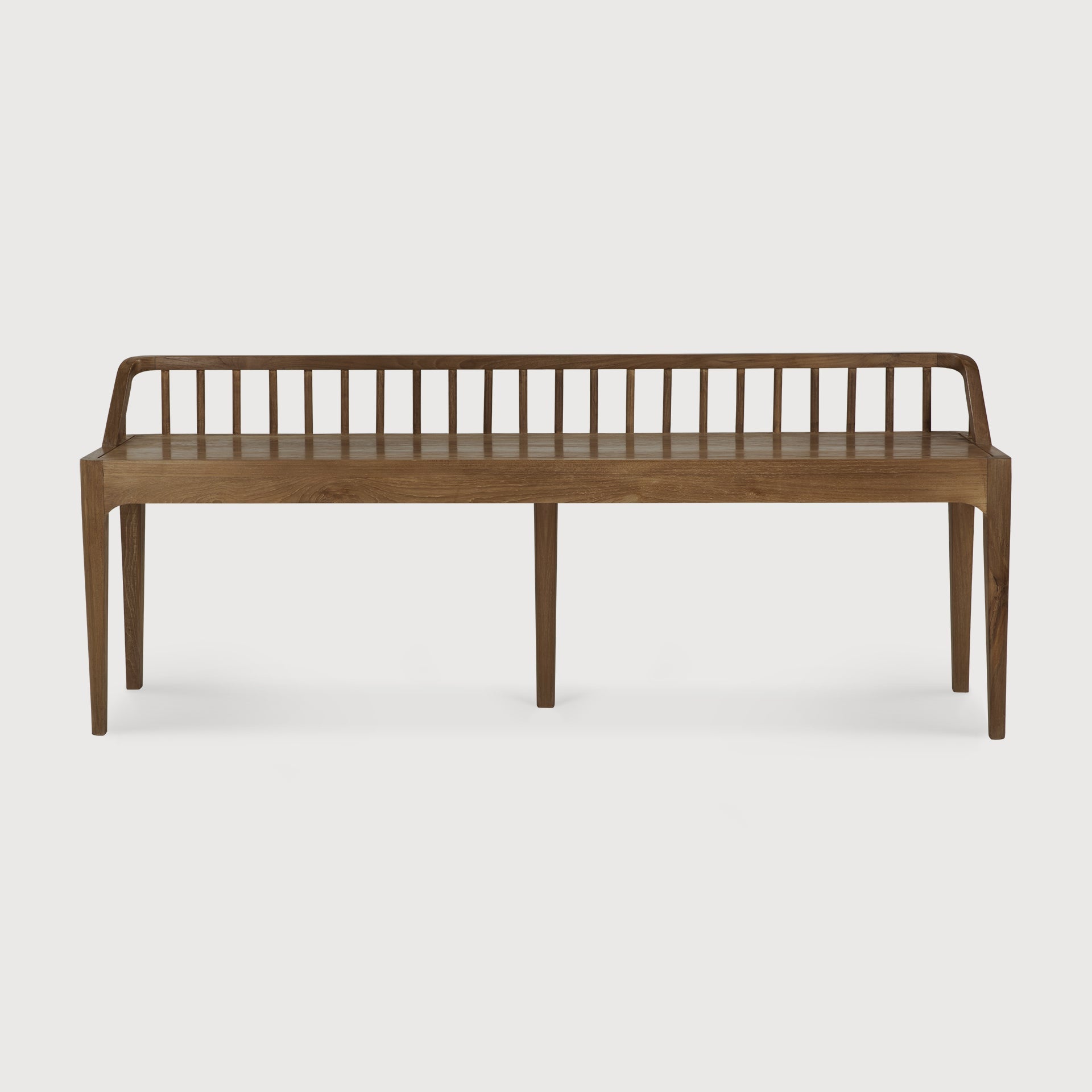 Spindle bench - reclaimed teak White Cliff Studio Bench / Dining Bench