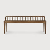 Spindle bench - reclaimed teak White Cliff Studio Bench / Dining Bench