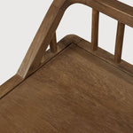 Spindle bench - reclaimed teak White Cliff Studio Bench / Dining Bench