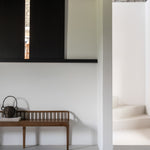 Spindle bench - reclaimed teak White Cliff Studio Bench / Dining Bench