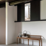 Spindle bench - reclaimed teak White Cliff Studio Bench / Dining Bench