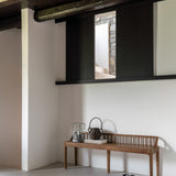 Spindle bench - reclaimed teak White Cliff Studio Bench / Dining Bench