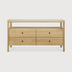 Spindle dresser - oak - 4 drawers White Cliff Studio DRESSERS & CHEST OF DRAWERS