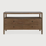 Spindle dresser - reclaimed teak - 4 drawers White Cliff Studio DRESSERS & CHEST OF DRAWERS