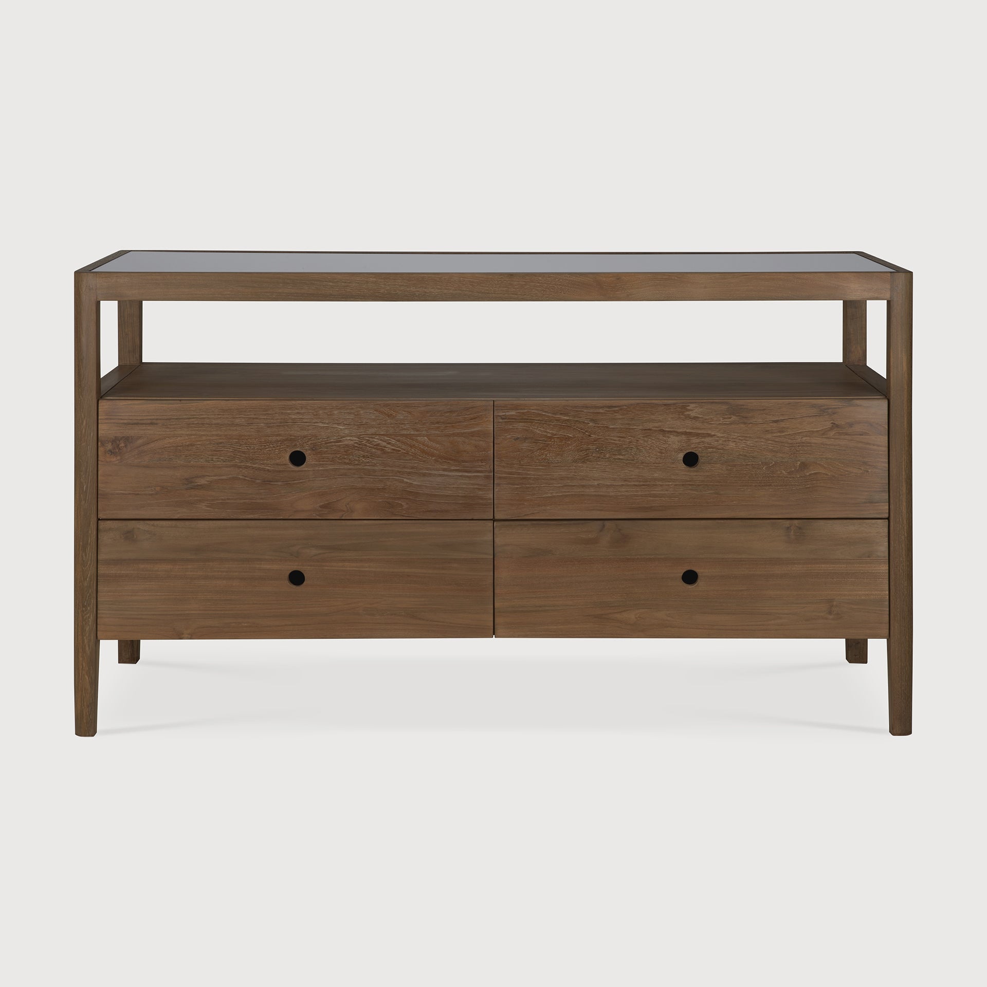 Spindle dresser - reclaimed teak - 4 drawers White Cliff Studio DRESSERS & CHEST OF DRAWERS