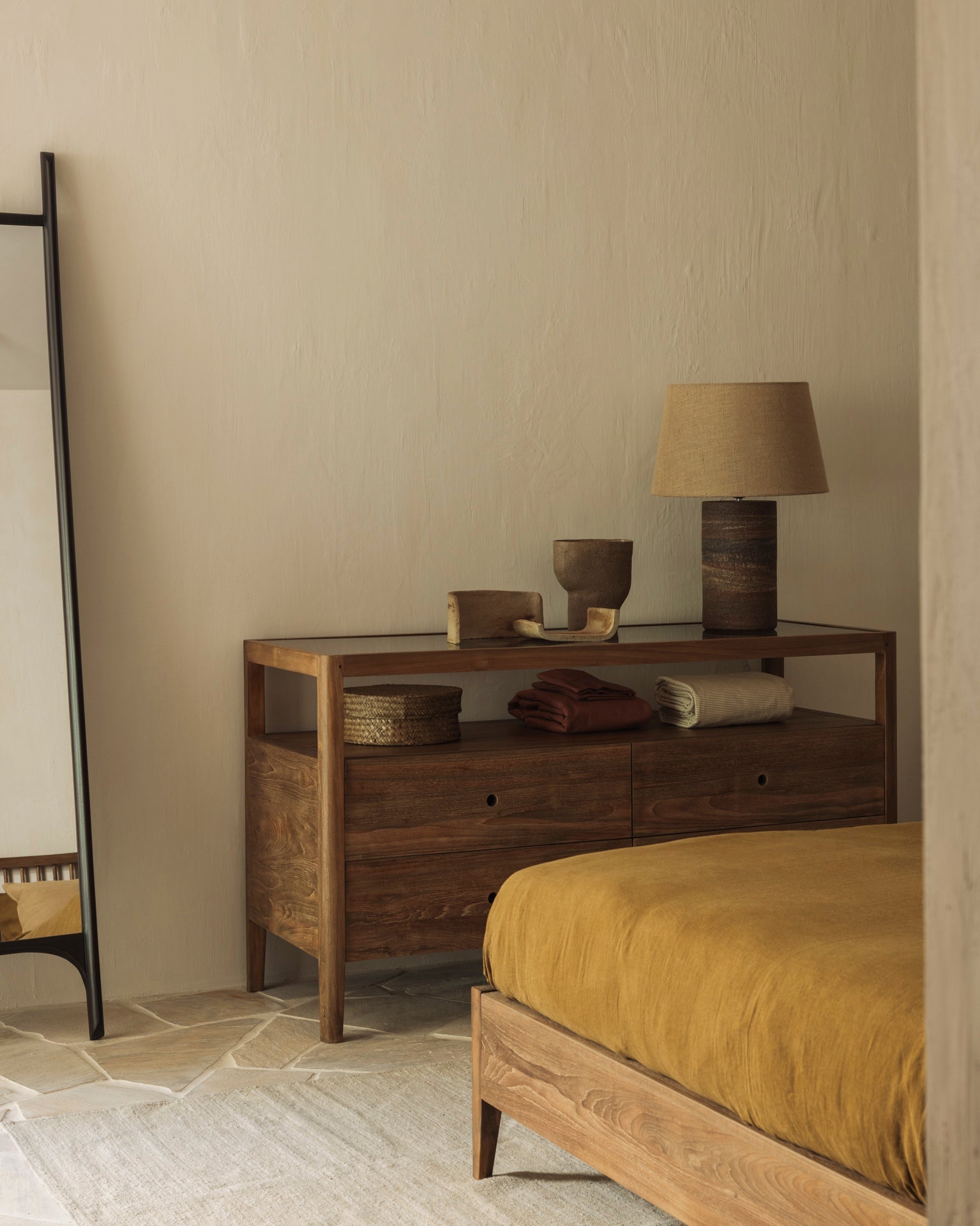 Spindle dresser - reclaimed teak - 4 drawers White Cliff Studio DRESSERS & CHEST OF DRAWERS