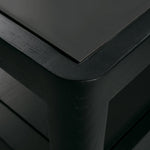 Spindle dresser - varnished oak - black - 4 drawers White Cliff Studio DRESSERS & CHEST OF DRAWERS