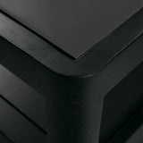 Spindle dresser - varnished oak - black - 4 drawers White Cliff Studio DRESSERS & CHEST OF DRAWERS