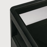 Spindle dresser - varnished oak - black - 4 drawers White Cliff Studio DRESSERS & CHEST OF DRAWERS