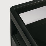 Spindle dresser - varnished oak - black - 4 drawers White Cliff Studio DRESSERS & CHEST OF DRAWERS