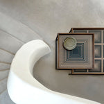 Squares tray - glass - Ink - square - L White Cliff Studio Trays