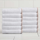 Cotton Border-Stitched 6-Piece Towel Set - Valery Collection
