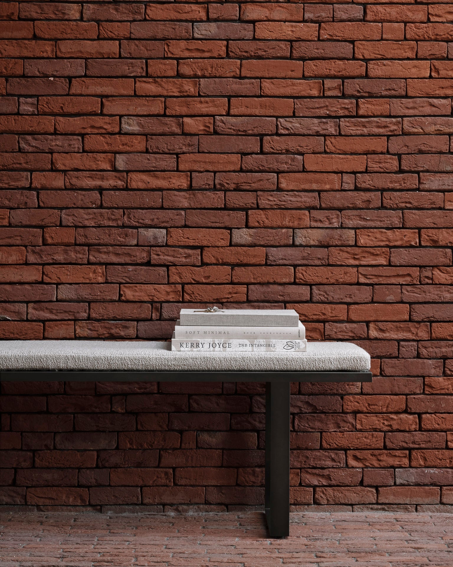 Stability bench - Natural fabric White Cliff Studio Bench / Dining Bench