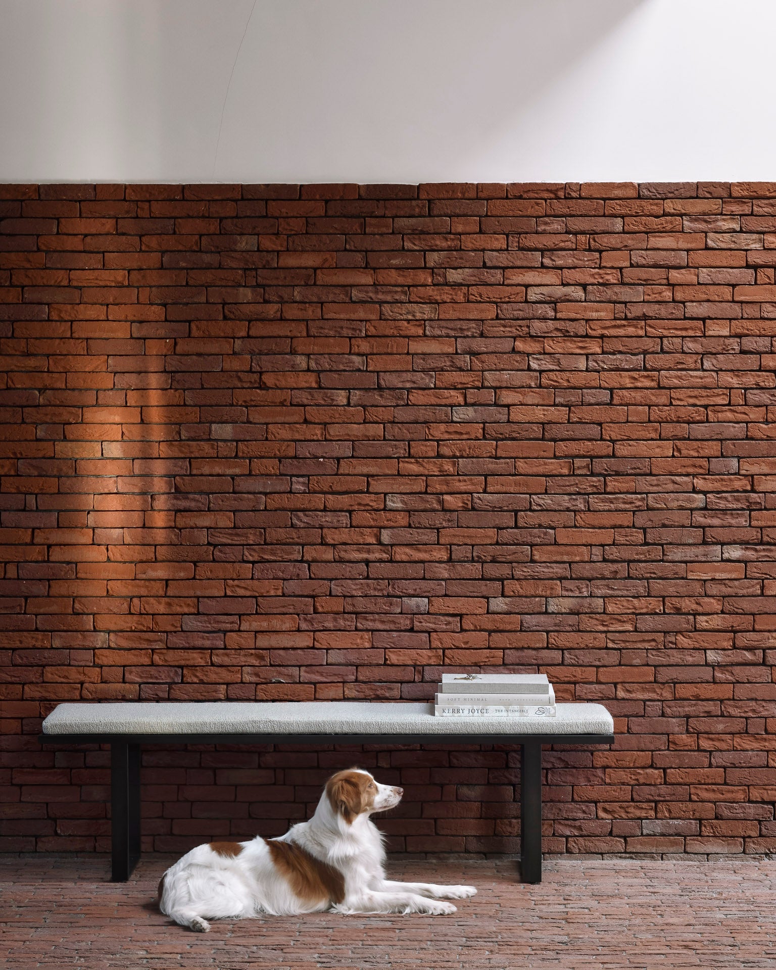 Stability bench - Natural fabric White Cliff Studio Bench / Dining Bench