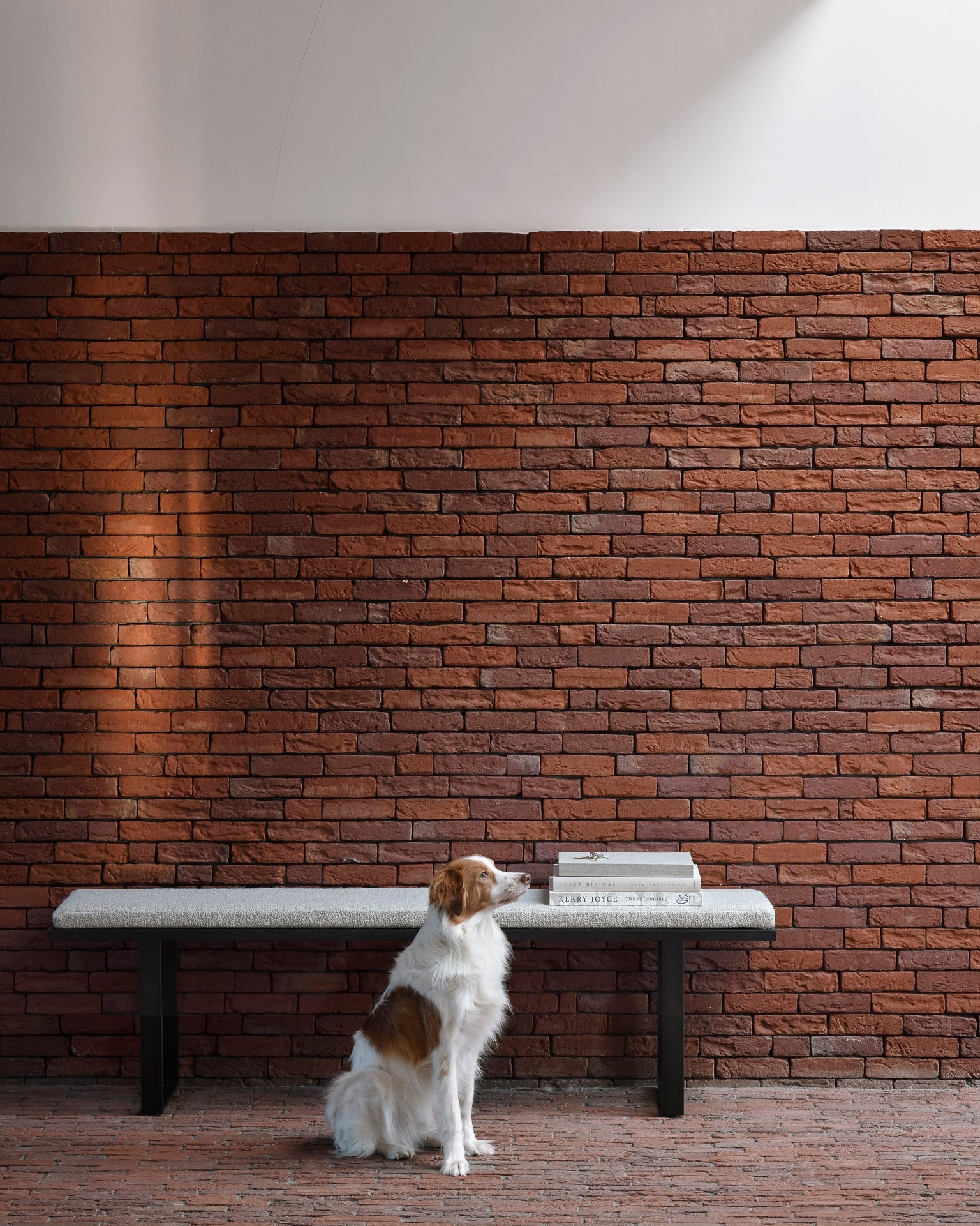 Stability bench - Natural fabric White Cliff Studio Bench / Dining Bench