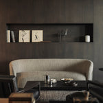 Stability coffee table - varnished Minerals - Umber - rectangular White Cliff Studio COFFEE TABLE