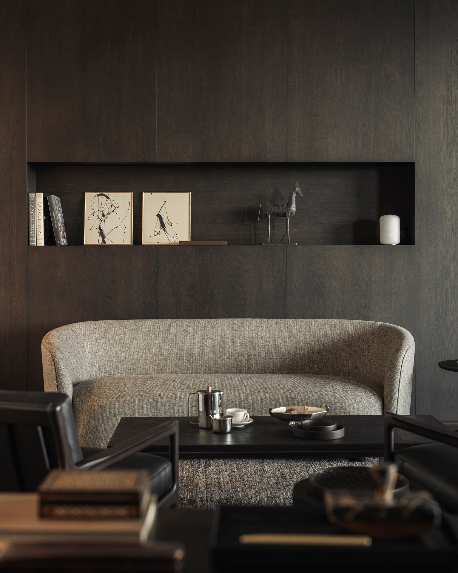 Stability coffee table - varnished Minerals - Umber - rectangular White Cliff Studio COFFEE TABLE