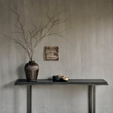 Stability console - varnished Minerals - Umber White Cliff Studio Console Table