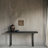 Stability console - varnished Minerals - Umber White Cliff Studio Console Table