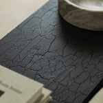 Stability console - varnished Minerals - Umber - low White Cliff Studio Console Table