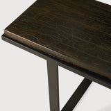 Stability console - varnished Minerals - Umber - low White Cliff Studio Console Table