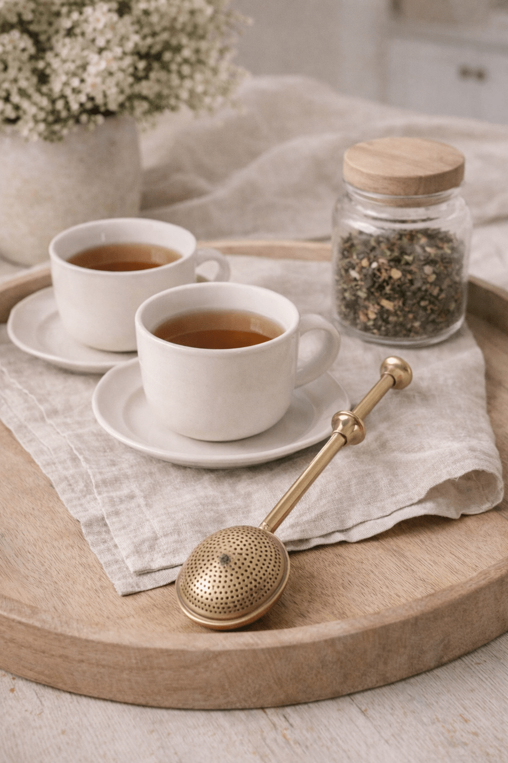 Stainless Steel Egg Tea Infuser White Cliff Studio Kitchen Accessories