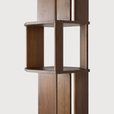 Stairs column - varnished teak - brown White Cliff Studio Wall Shelf