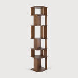 Stairs column - varnished teak - brown White Cliff Studio Wall Shelf