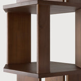 Stairs column - varnished teak - brown White Cliff Studio Wall Shelf