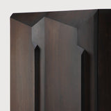 Stairs cupboard - varnished oak - brown - 2 doors White Cliff Studio Cab inet