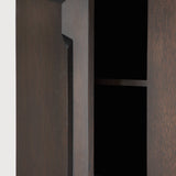 Stairs cupboard - varnished oak - brown - 2 doors White Cliff Studio Cab inet