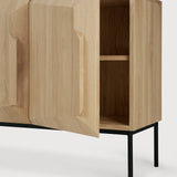 Stairs sideboard - varnished oak - 3 doors White Cliff Studio Sideboard