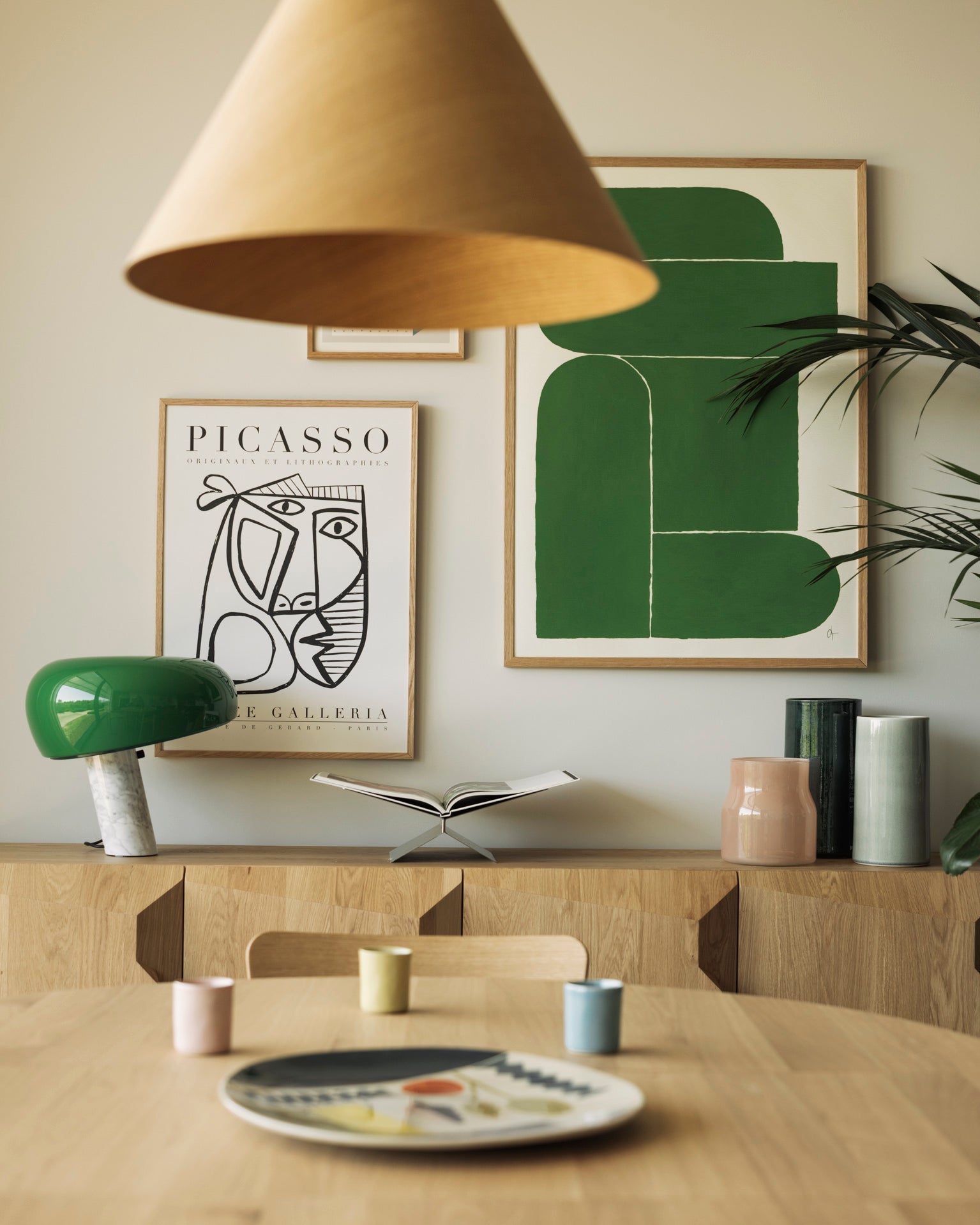 Stairs sideboard - varnished oak - 4 doors White Cliff Studio Sideboard