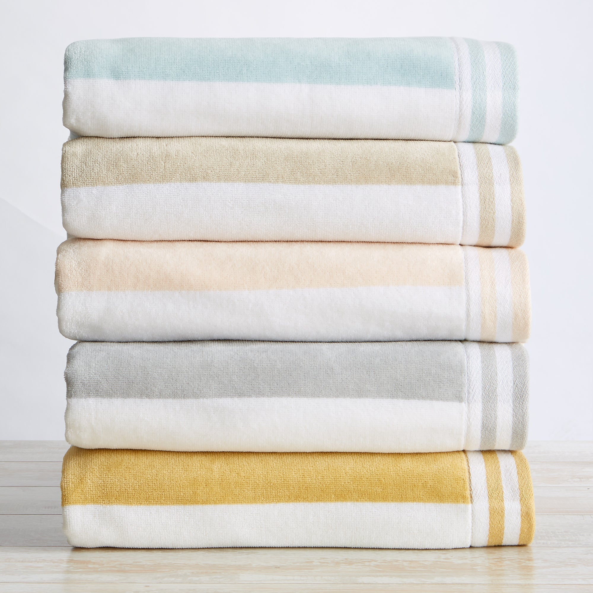 Striped Cabana Beach Towel - Edgartown Collection White Cliff Studio Towels