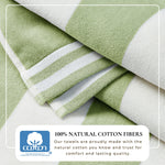 Striped Cabana Beach Towel - Edgartown Collection White Cliff Studio Towels