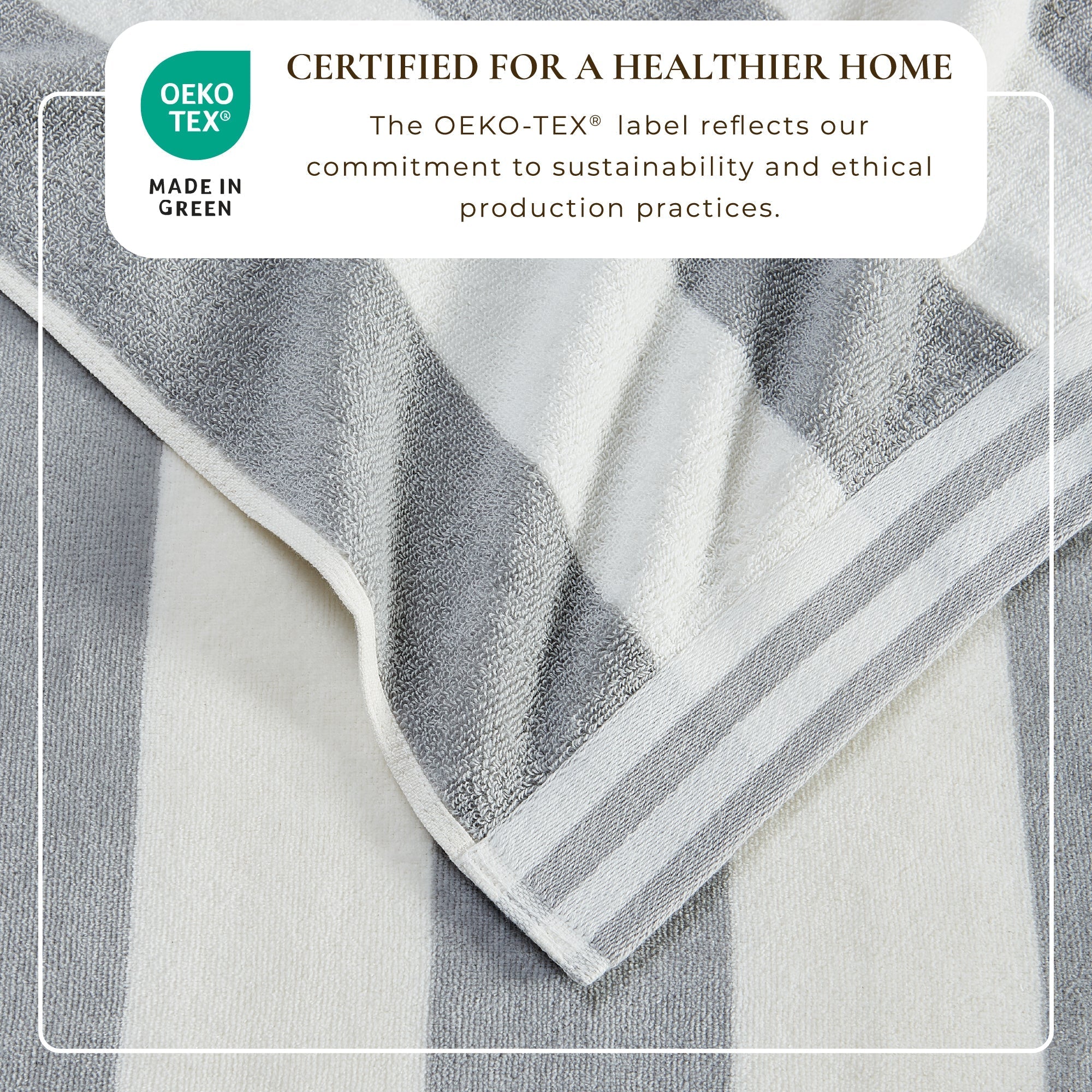 Striped Cabana Beach Towel - Edgartown Collection White Cliff Studio Towels