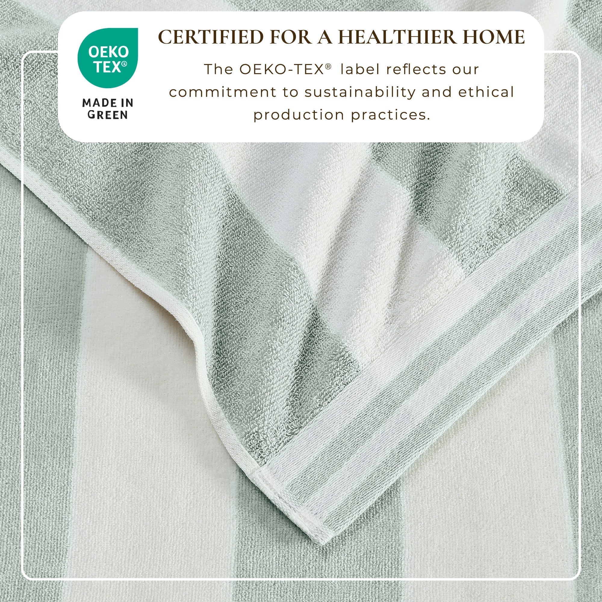 Striped Cabana Beach Towel - Edgartown Collection White Cliff Studio Towels