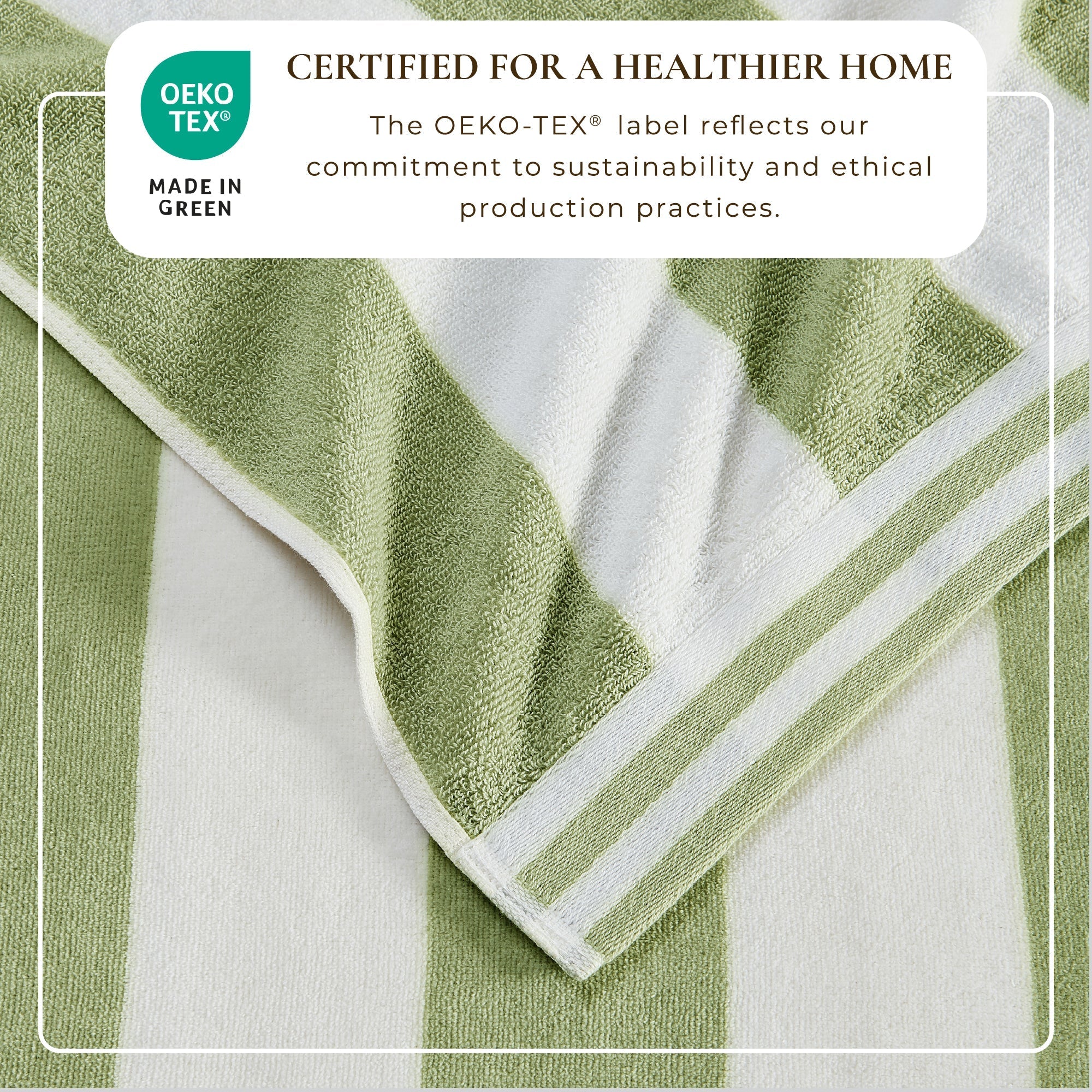 Striped Cabana Beach Towel - Edgartown Collection White Cliff Studio Towels