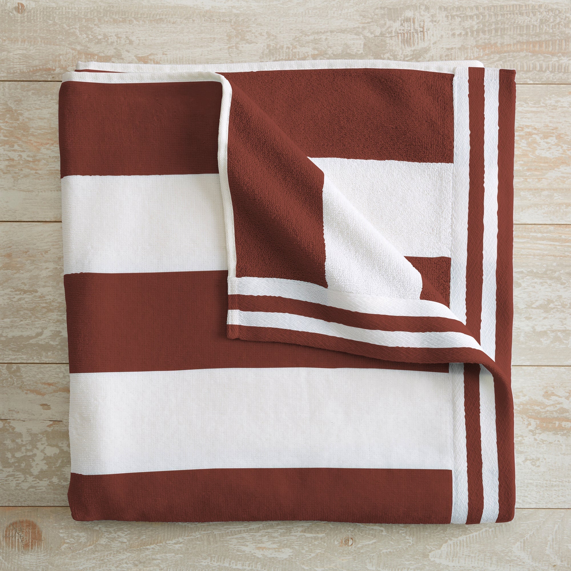 Striped Cabana Beach Towel - Edgartown Collection White Cliff Studio Towels