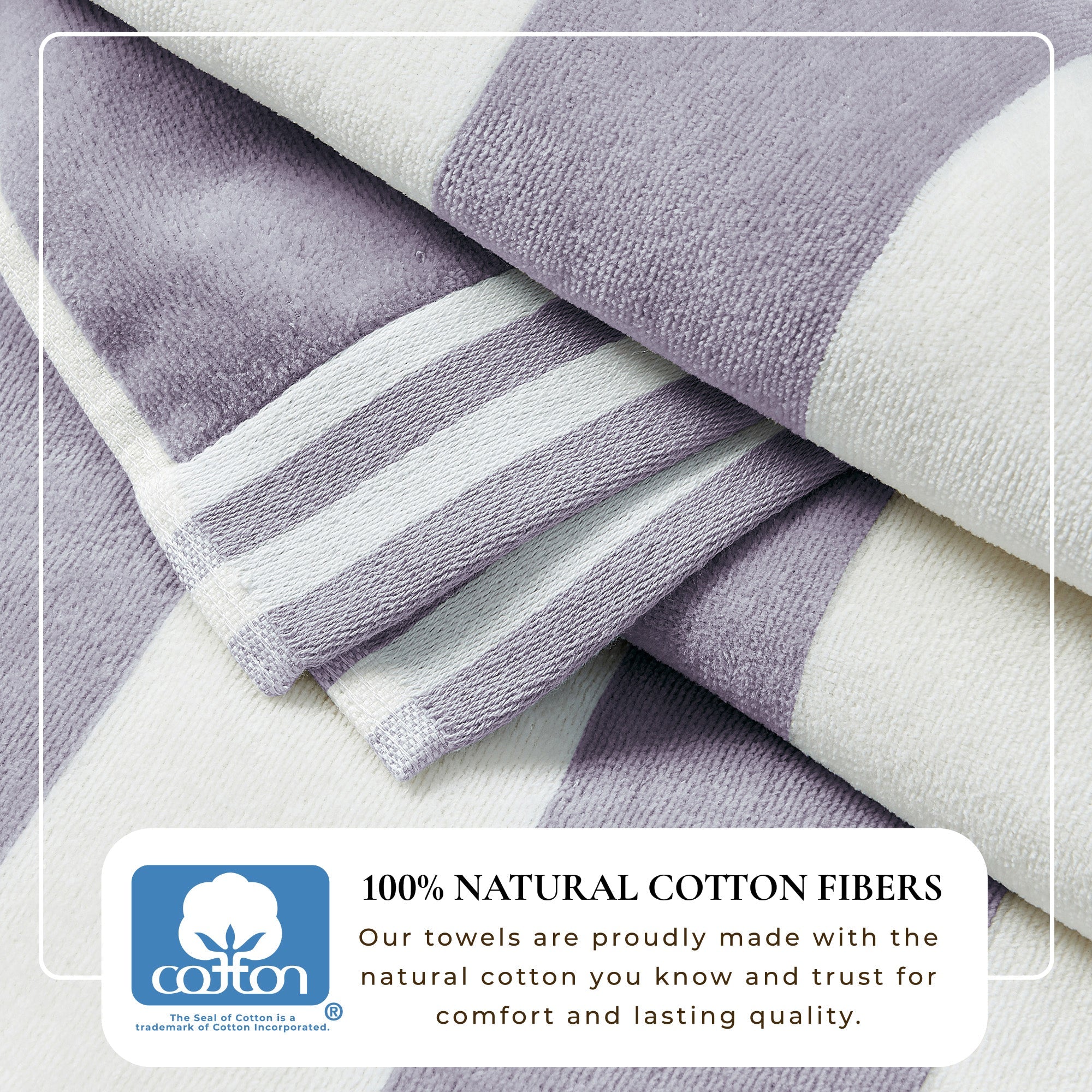 Striped Cabana Beach Towel - Edgartown Collection White Cliff Studio Towels